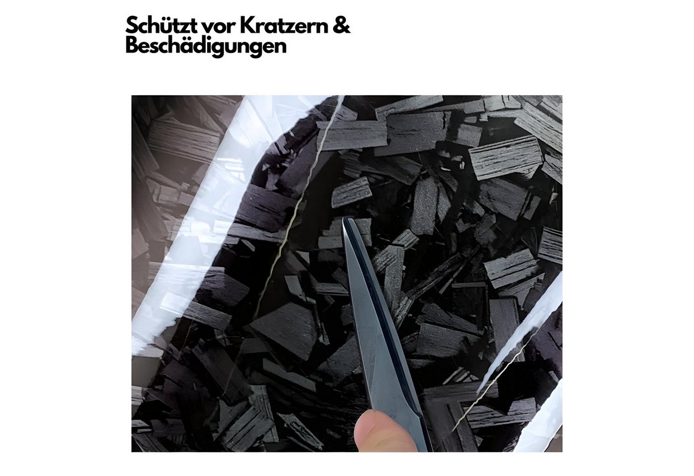ARMORAX Lackschutzfolie Carbonfolie Auto selbstklebend - Forged Carbon Folie für Innen & Außen, (Komplettset), Effektiver Schutz vor Steinschlägen & mutwilligen Beschädigungen Bild 3