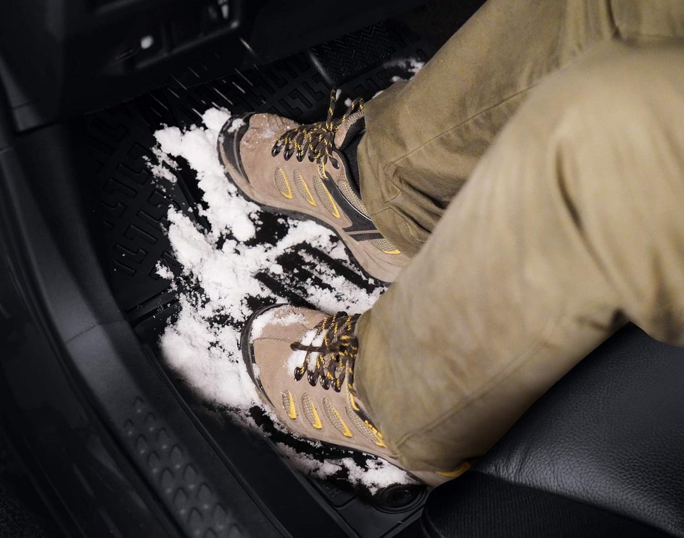 Trimak Passform-Fußmatten Oder Kofferraumwanne Oder Set für Ford Focus, Ford Focus Mk4 ab 2018 Gummimatten Auto TPE Allwetter Fussmatten Bild 2