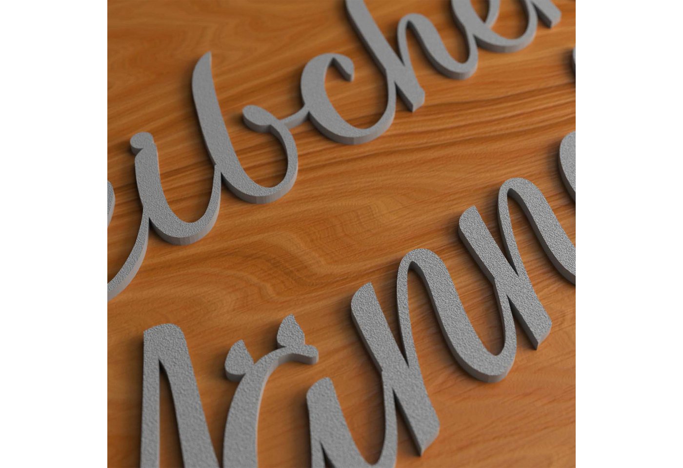 Zwayve Hinweisschild Weibchen Männchen Türschild Set WC Toilettenschild Schriftzug Grau