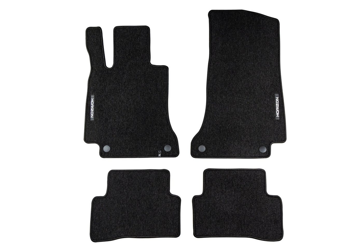 OMAC Auto-Fußmatten Velours für Mercedes-Benz C-Klasse W205 S205 2014-2021 Schwarz 4 tlg (4 St), für Mercedes-Benz C-Klasse W205 S205 2014-2021 Mercedes-Benz C-Klasse W205 S205 2014-2021, Antirutsch,Wasserfest,Einfache Installation Bild 3