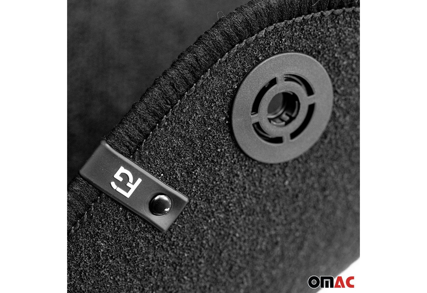 OMAC Auto-Fußmatten Velours für Hyundai i40 2011-2019 Autoteppich Automatten Schwarz 4 tlg (4 St), für Hyundai i40 2011-2019 Hyundai i40 2011-2019, Antirutsch,Wasserfest,Einfache Installation