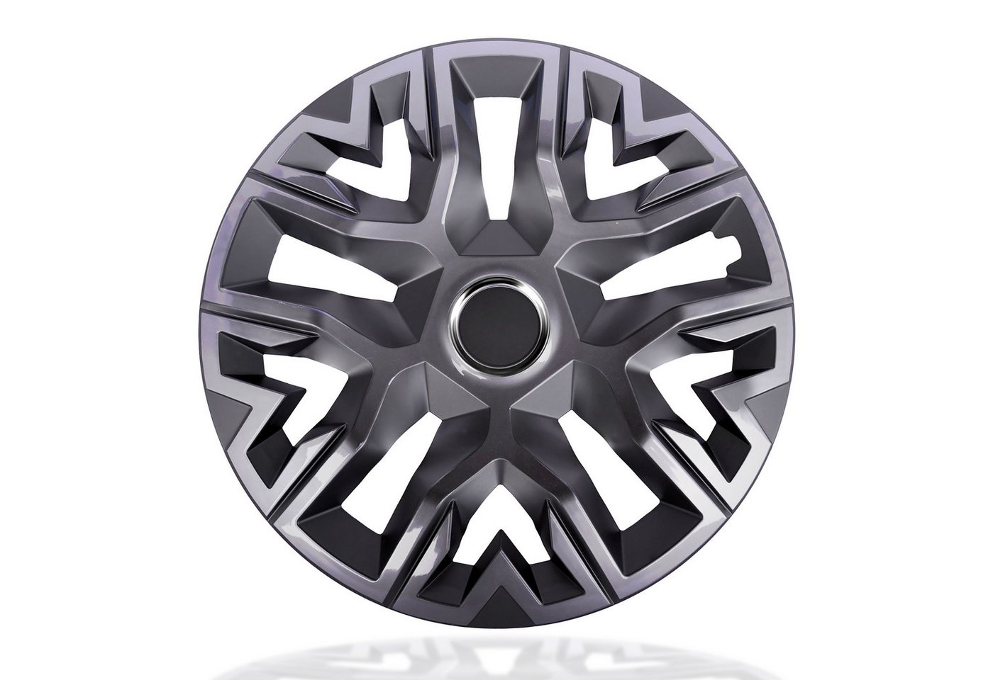 NRM Radkappe Radzierblende NRM PERFECTO 15 Zoll GRAPHIT lackiert, 15 in Zoll, (4-St)