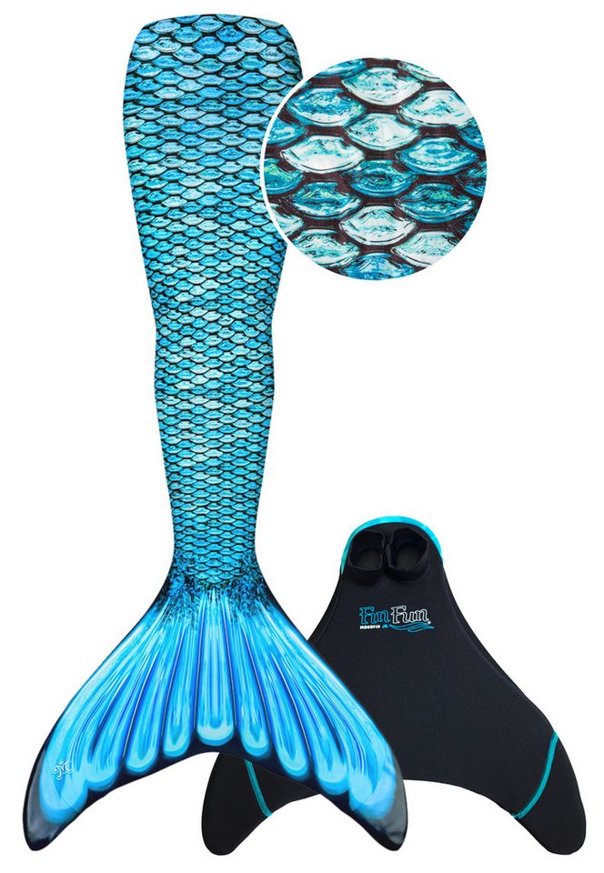 Fin Fun Monoflosse Fin Fun Meerjungfrauenflosse in Kinder Größen - Tidal Teal Bild 5