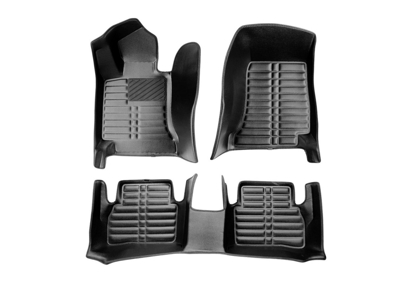 fussmattenprofi.com Auto-Fußmatte 5D Premium Auto Fussmatten für Mercedes C Klasse (W205/S205) 2014-2021 (1 St), für Mercedes Mercedes C Klasse Bild 2