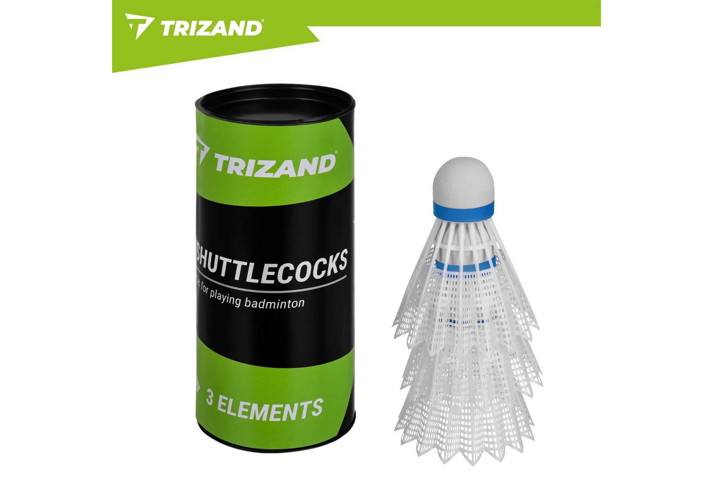 Trizand Badmintonschläger Federballset Freizeitset Familienspiel, (Spar-Set, 4-tlg., 4 Spieler-set), 4 Schläger, 3 Federbälle, Koffer, leichte Bauweise