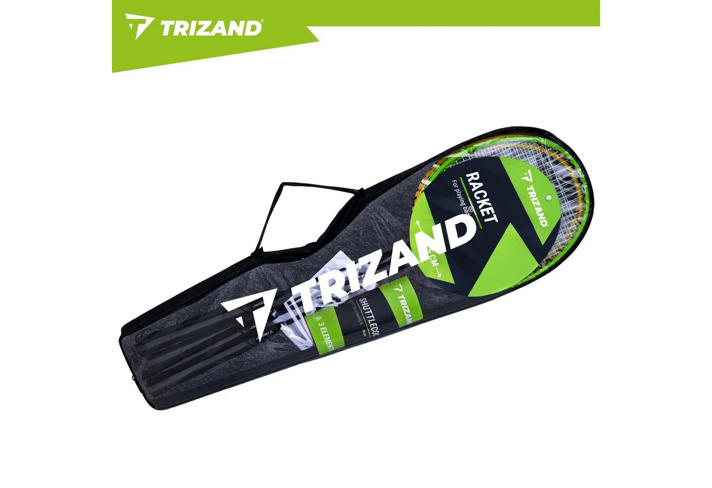 Trizand Badmintonschläger Federballset Freizeitset Familienspiel, (Spar-Set, 4-tlg., 4 Spieler-set), 4 Schläger, 3 Federbälle, Koffer, leichte Bauweise Bild 4