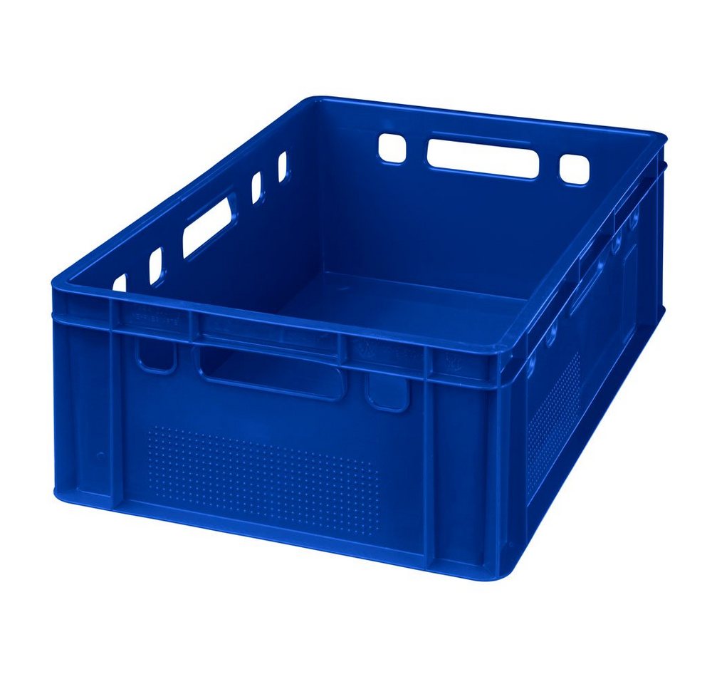 Logiplast Transportbehälter Eurokisten E2 Metzgerkiste Blau, (Spar-Set, 5 Stück), Lebensmittelecht, stapelbar, passend für Euro- und Industriepaletten Bild 3