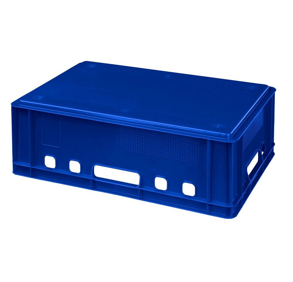Logiplast Transportbehälter Eurokisten E2 Metzgerkiste Blau, (Spar-Set, 5 Stück), Lebensmittelecht, stapelbar, passend für Euro- und Industriepaletten Bild 4