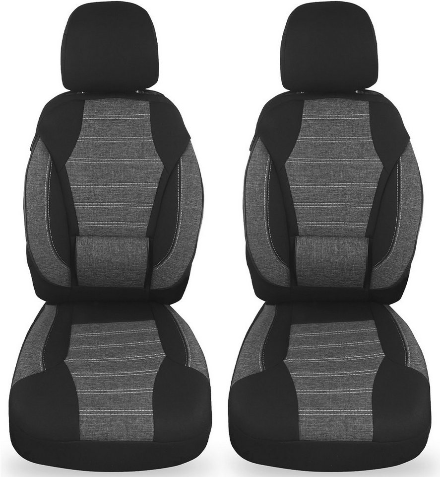 BREMER SITZBEZÜGE Autositzbezug für VW Golf Sportsvan Bj 2014-21 (KT104), Set, 2-tlg., Schonbezüge Sitzbezüge Fahrer und Beifahrer, in Schwarz Bild 4