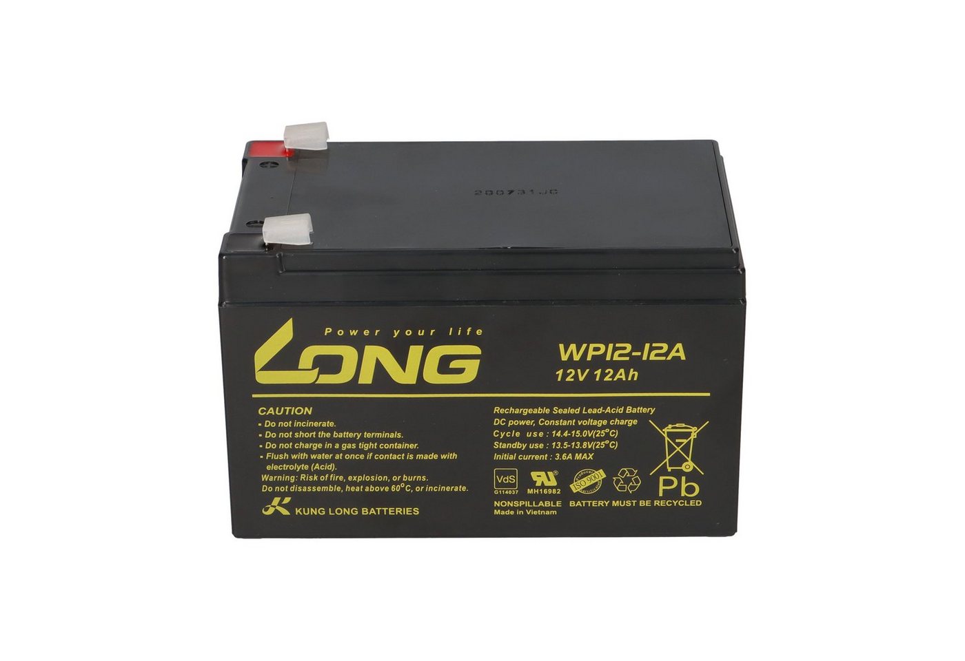 Kung Long Kompatibler Akku E Roller E Scooter Quad E Bike 36V 3x 12V 12Ah AGM Elektromobil-Akku Bild 2
