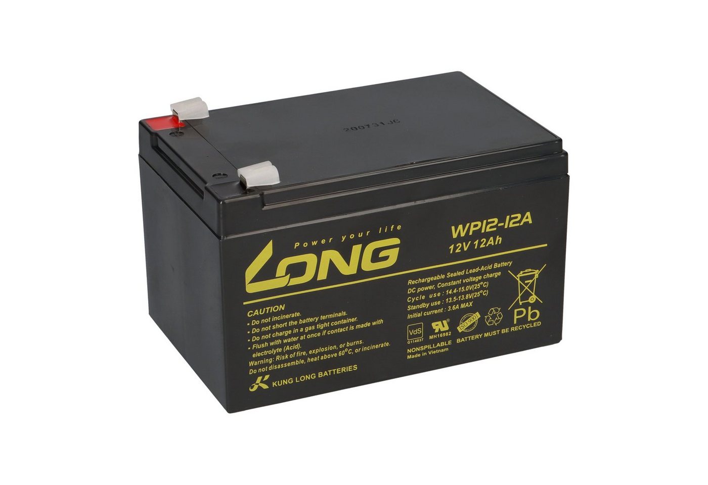 Kung Long Kompatibler Akku E Roller E Scooter Quad E Bike 36V 3x 12V 12Ah AGM Elektromobil-Akku Bild 4