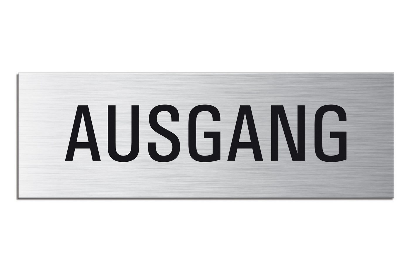 OFFORM DESIGN Hinweisschild Ausgang Türschild 240x80 mm Aluminium selbstklebend, (1 St)