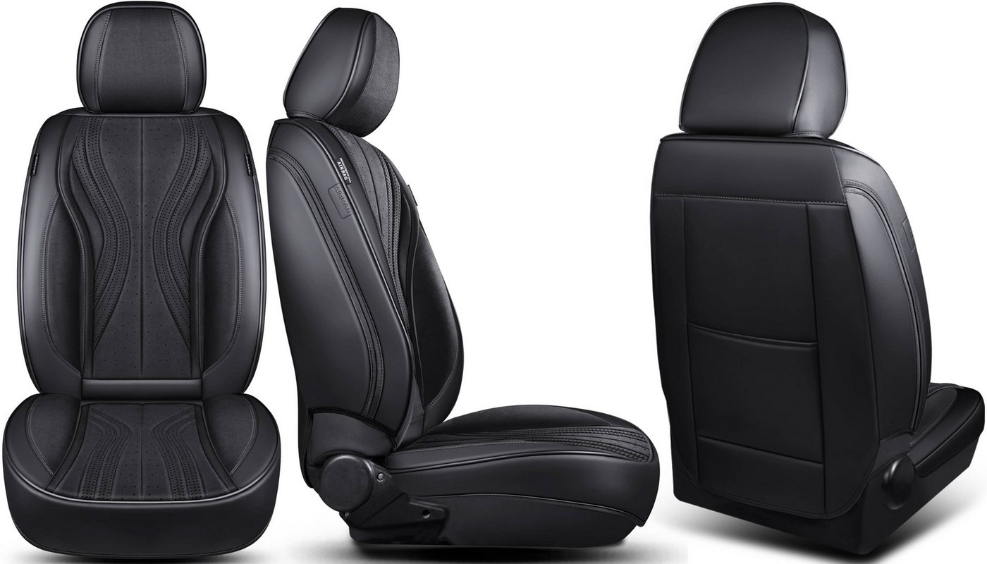 BREMER SITZBEZÜGE Autositzbezug für Toyota Cross XG10 Bj ab 2020 M3, Set, 2-tlg., Schonbezüge Sitzbezüge Fahrer und Beifahrer, in Schwarz Bild 2