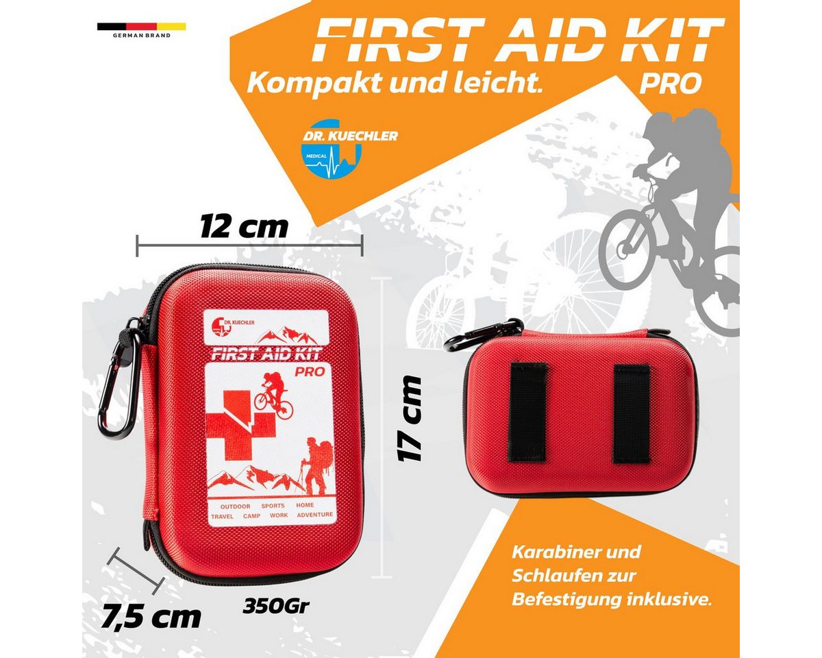 DR.KUECHLER MEDICAL Erste-Hilfe-Set Outdoor Premium Erste-Hilfe-Set PRO -35 Teile inkl. Kompass, Pfeife
