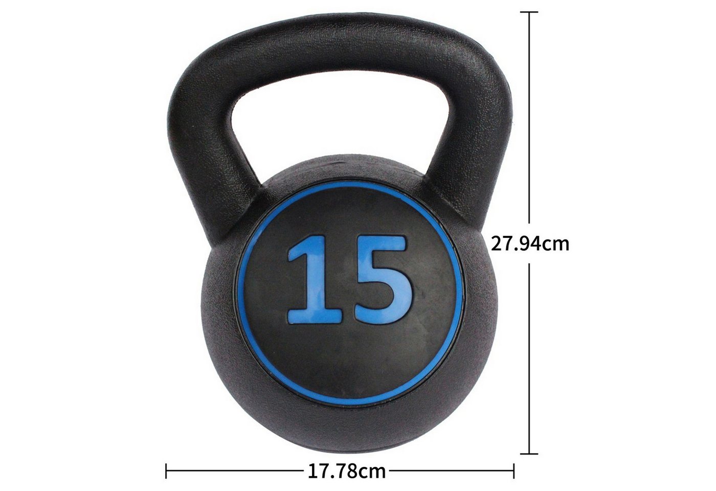 Fine Life Pro Kettlebell Hantelkugel-Set 5/10/15 LB rutschfest Heimfitness Krafttraining Bild 3