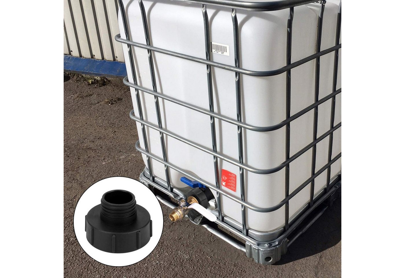 Youyijia Tankdeckel IBC Adapter 3 Inch S100 x 8 Coarse Thread Bild 5