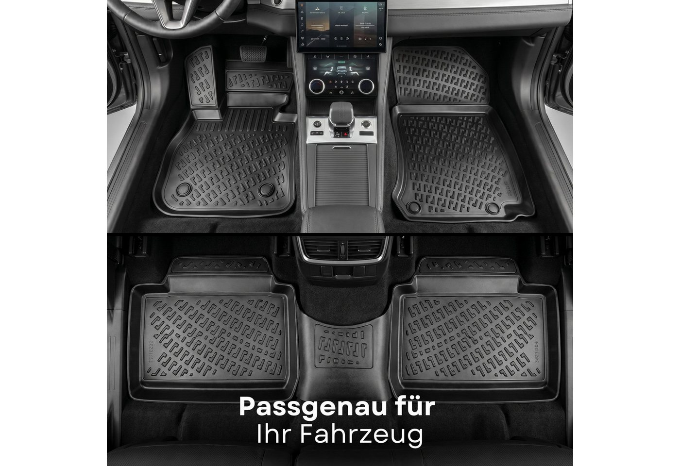 fussmattenprofi.com Auto-Fußmatte 3D Auto Fussmatten für VW Transporter T5/T6 2003-2020 (1 St), für Volkswagen Volkswagen Transporter Bild 4