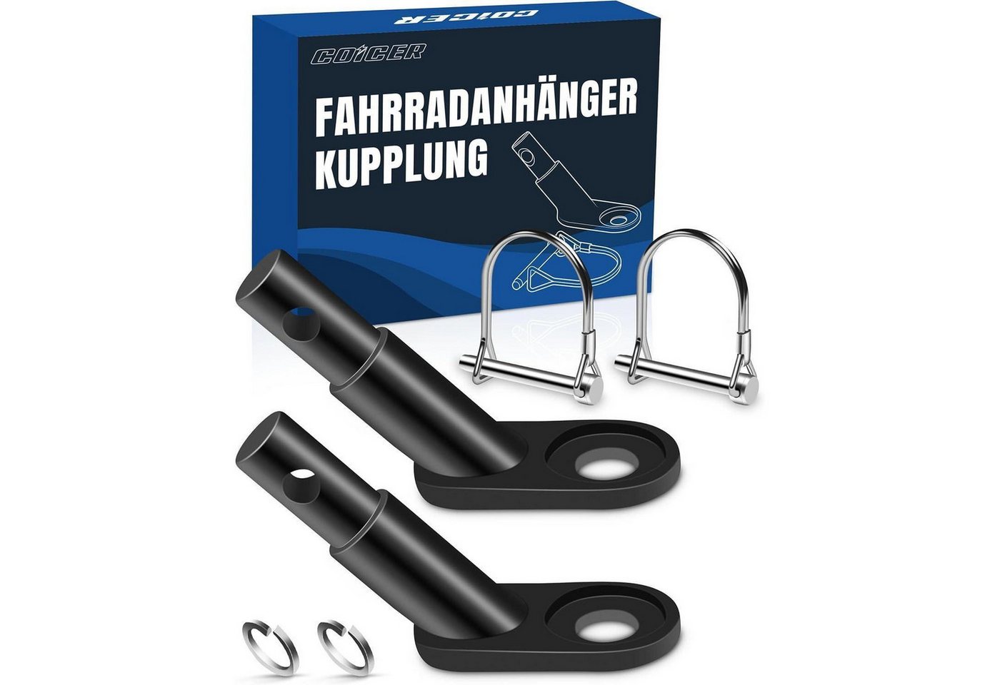 LuxusKollektion Anhängerkupplung Fahrradanhänger Kupplung Hundeanhänger Anhängerkupplung Adapter Bild 2