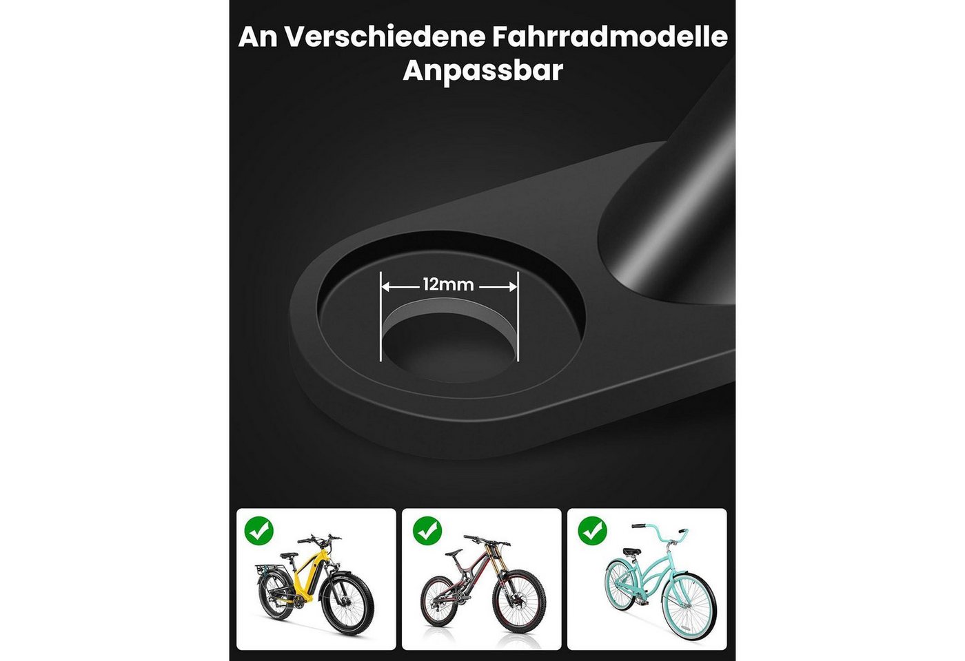 LuxusKollektion Anhängerkupplung Fahrradanhänger Kupplung Hundeanhänger Anhängerkupplung Adapter Bild 5