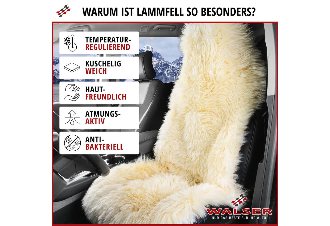 WALSER Autositzbezug Autositzaufleger Marla, 1 Stück, 1-tlg. Bild 2