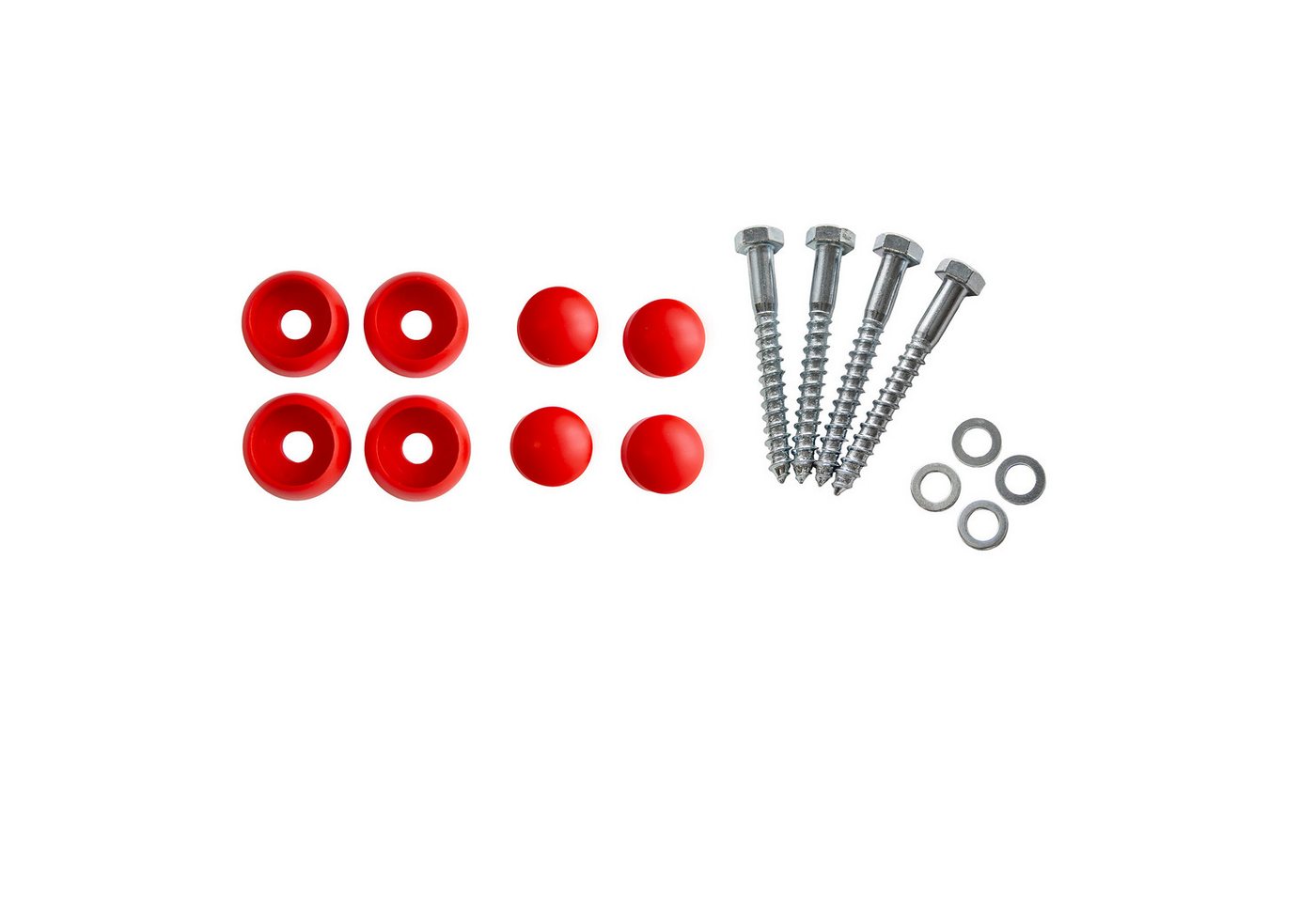 ROG-Gardenline Turnreck Reckstange Metall stabile Turnstange inklusive Montagematerial, (rot, 90 cm) Bild 4