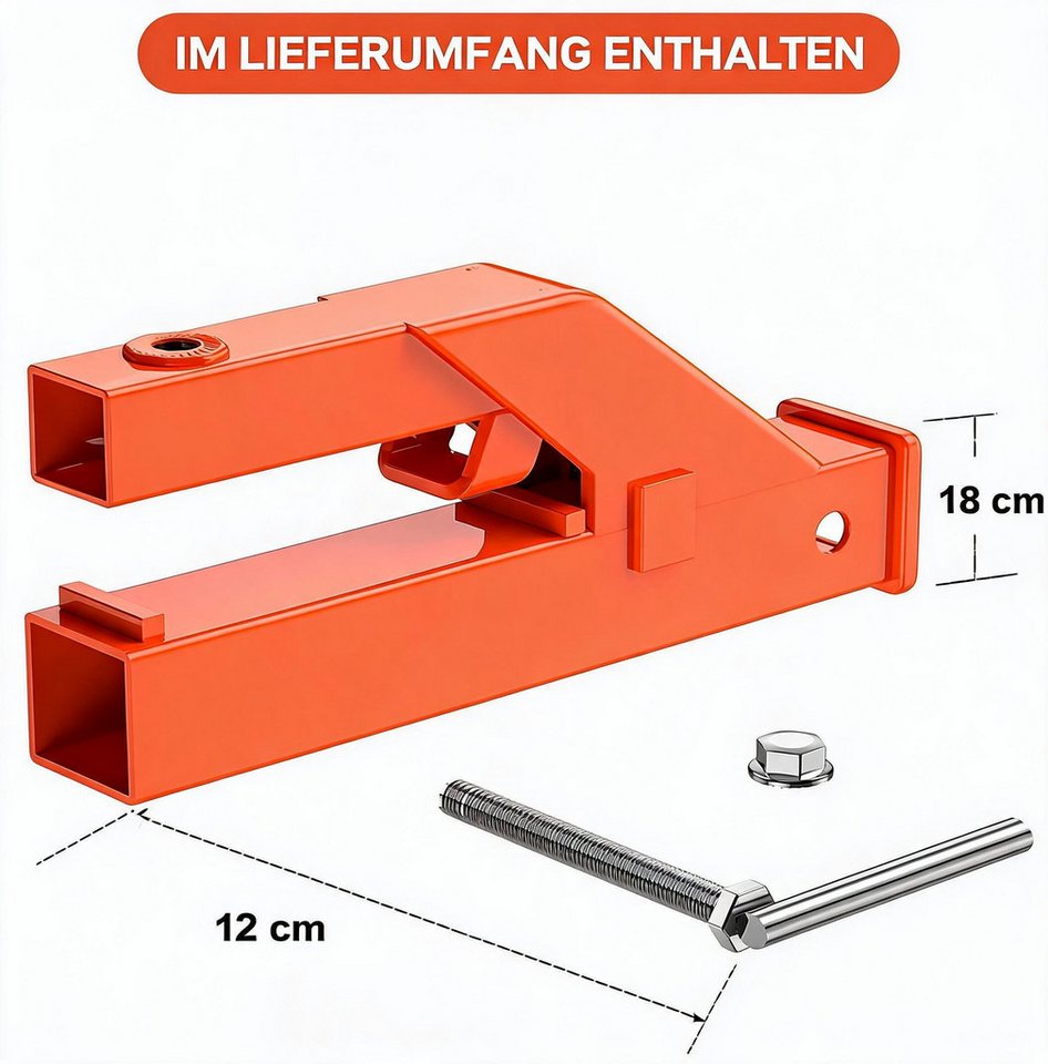 GarveeMore Anhängerkupplung Clamp Anhängerkupplung 2400LBS für Traktor Bucket Deere Bobcat Bild 2