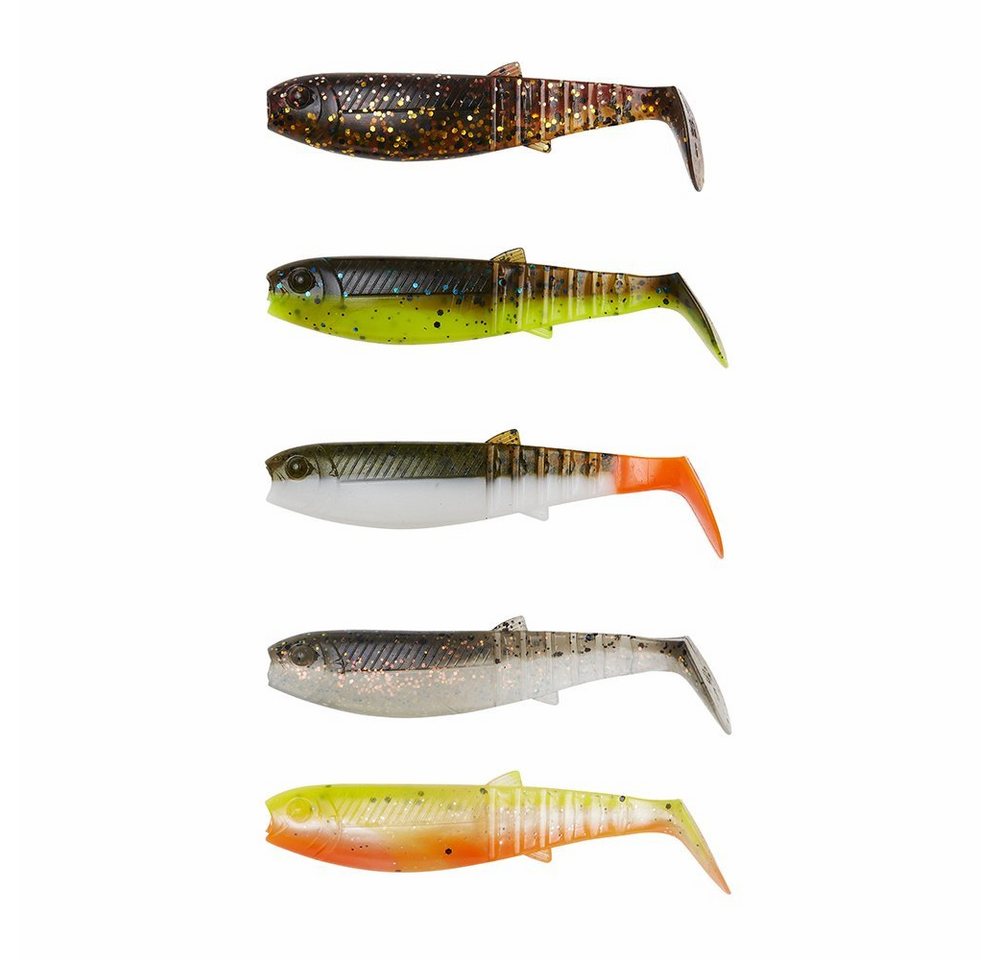Savage Gear Kunstköder Cannibal Shad Kit 5,5-12,5cm 36 Teile + Box Gummifische Jigköpfe, (Spar-Set), Cannibal Shad Kit 10 & 12.5cm Mixed Colors 36 Stück Bild 4