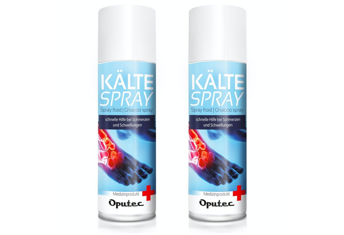 Oputec Erste-Hilfe-Set 2 x 400ml Oputec Kältespray Klassisch - Erste-Hilfe Kühlspray Eisspray, Made in Germany Bild 4
