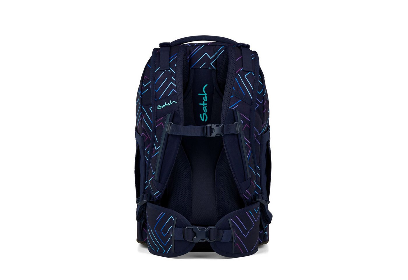 Satch Schulranzen Schulrucksack-Set PACK Purple Laser 2-teilig (2-teilig), ergonomisch, Your-Size-System: auf Körpergröße anpassbar Bild 4