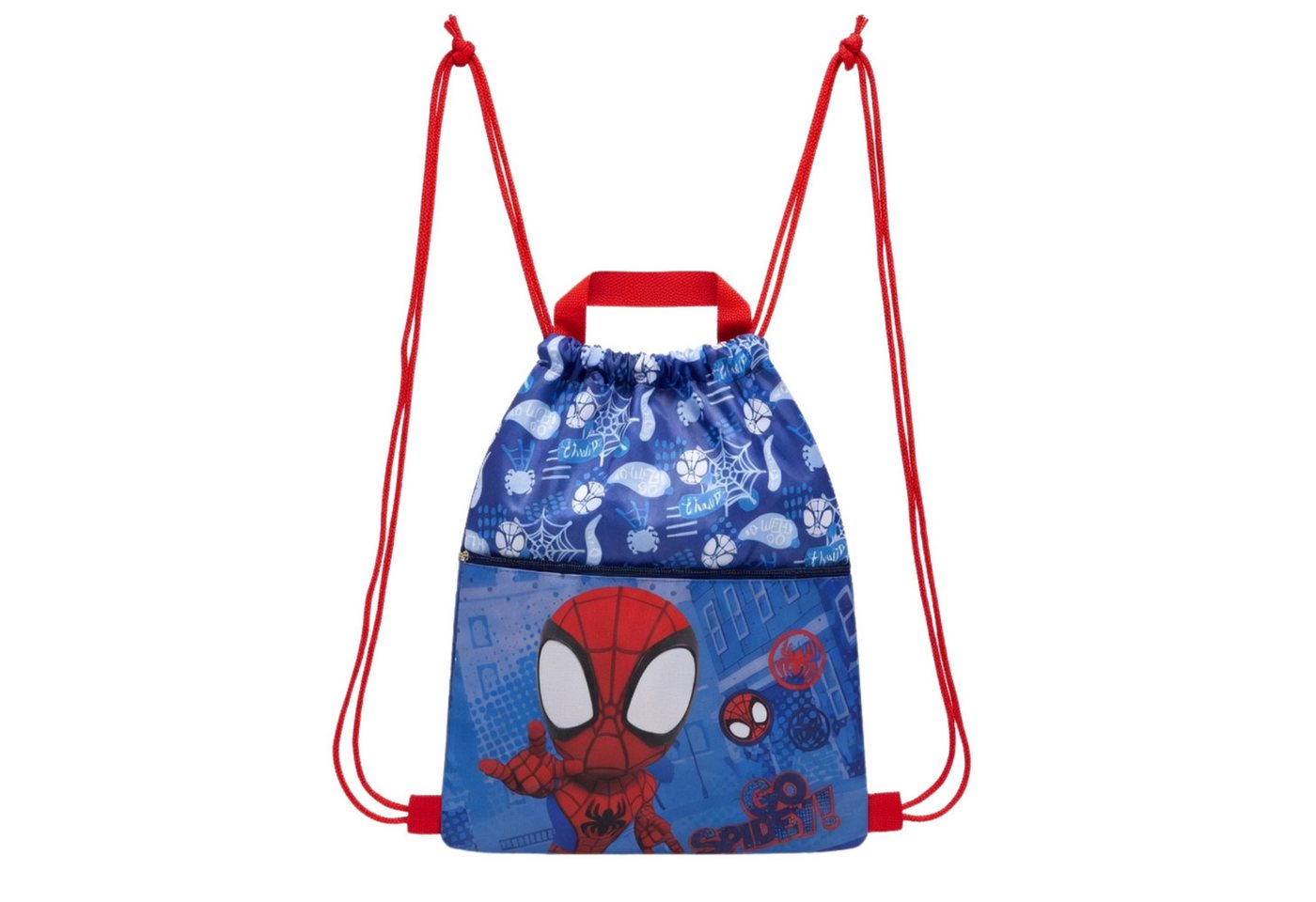 Spiderman Turnbeutel Spidey Spider-Man Turnbeutel, Schwimmbeutel, zusätzliches Staufach Bild 4