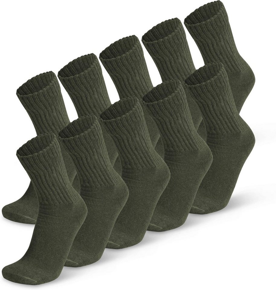 normani Sportsocken 10 Paar Arbeits- und Sportsocken EXTREM stabil (10 Paar) atmungsaktiv und klimaregulierend