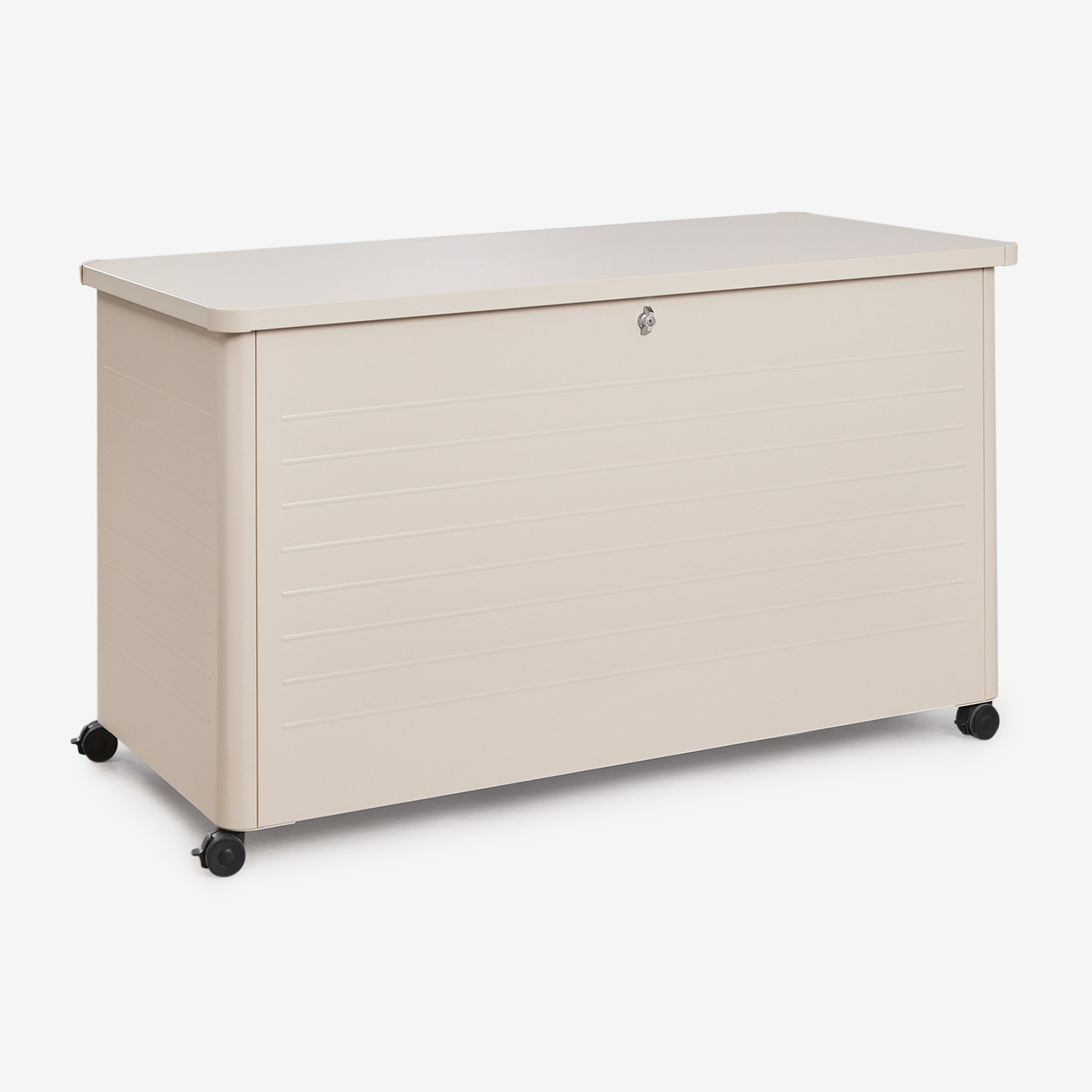 Sklum Gartentruhe Aus Stahl Forzan Beige Tapioca