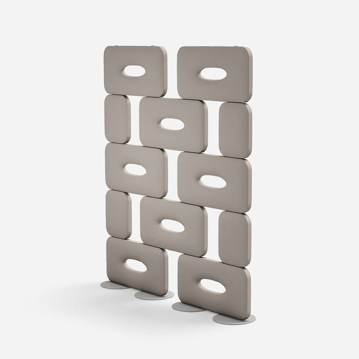 Design-trennwand Aus Polyethylen Für Drinnen Und Draußen Cookie 250 - Beige