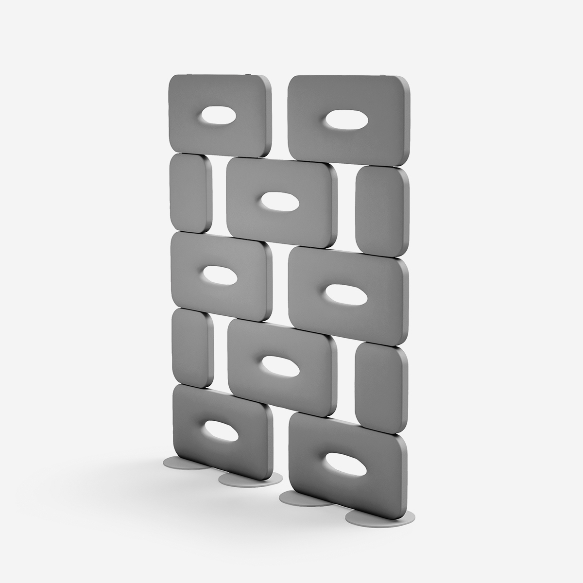 Design-trennwand Aus Polyethylen Für Drinnen Und Draußen Cookie 250 - Eisen
