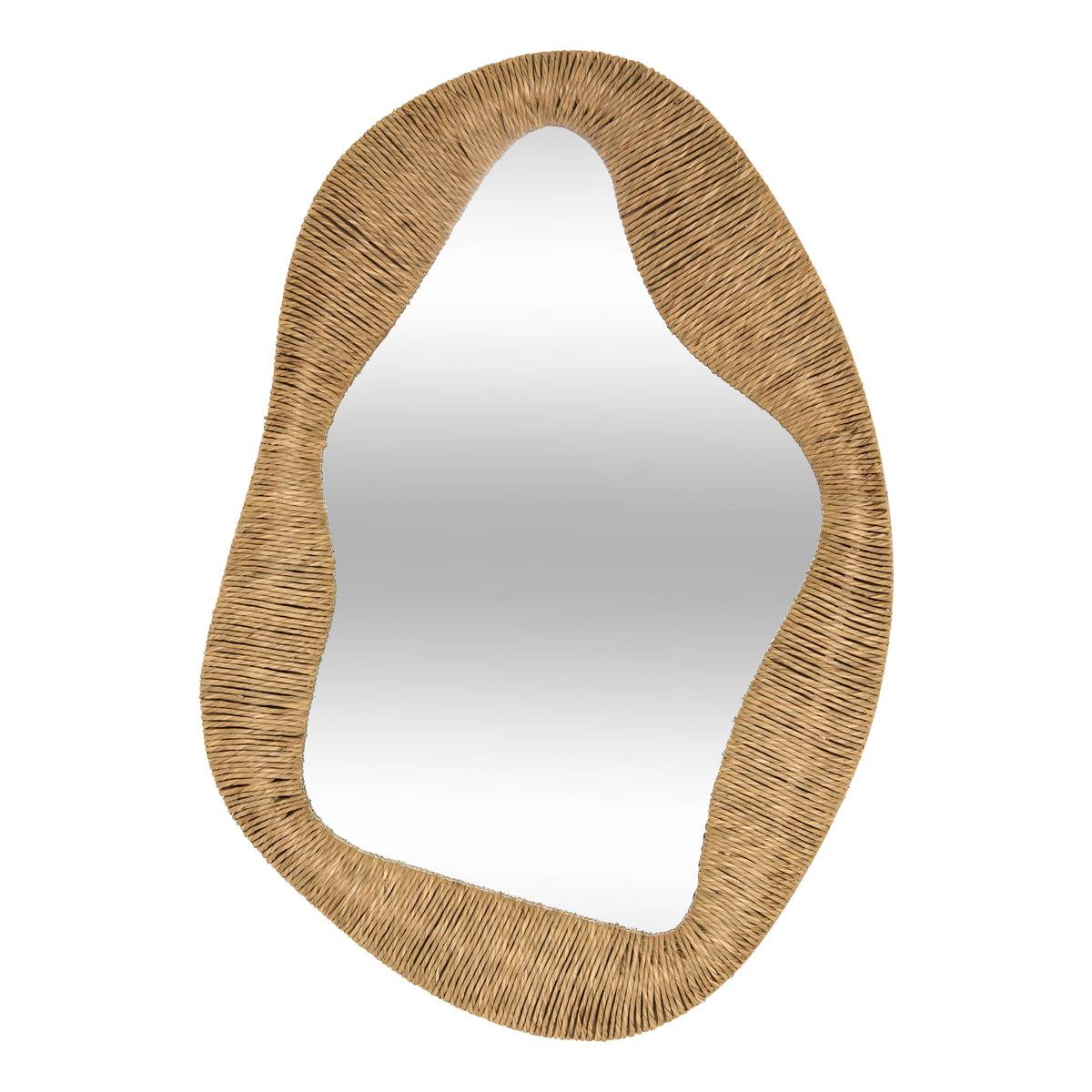Sanoa-spiegel, Oval, 4,5 X 96,5 Cm, Beige - Atmosphera Créateur D'Intérieur