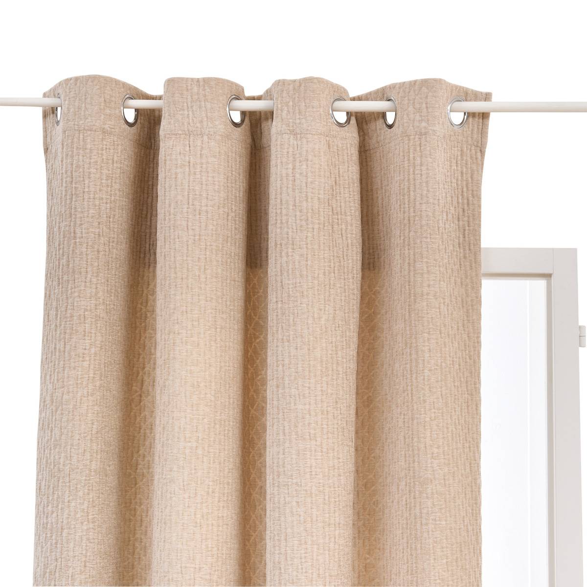 Vorhang Fran 140 X 260 Cm, Beige - Atmosphera Créateur D'Intérieur