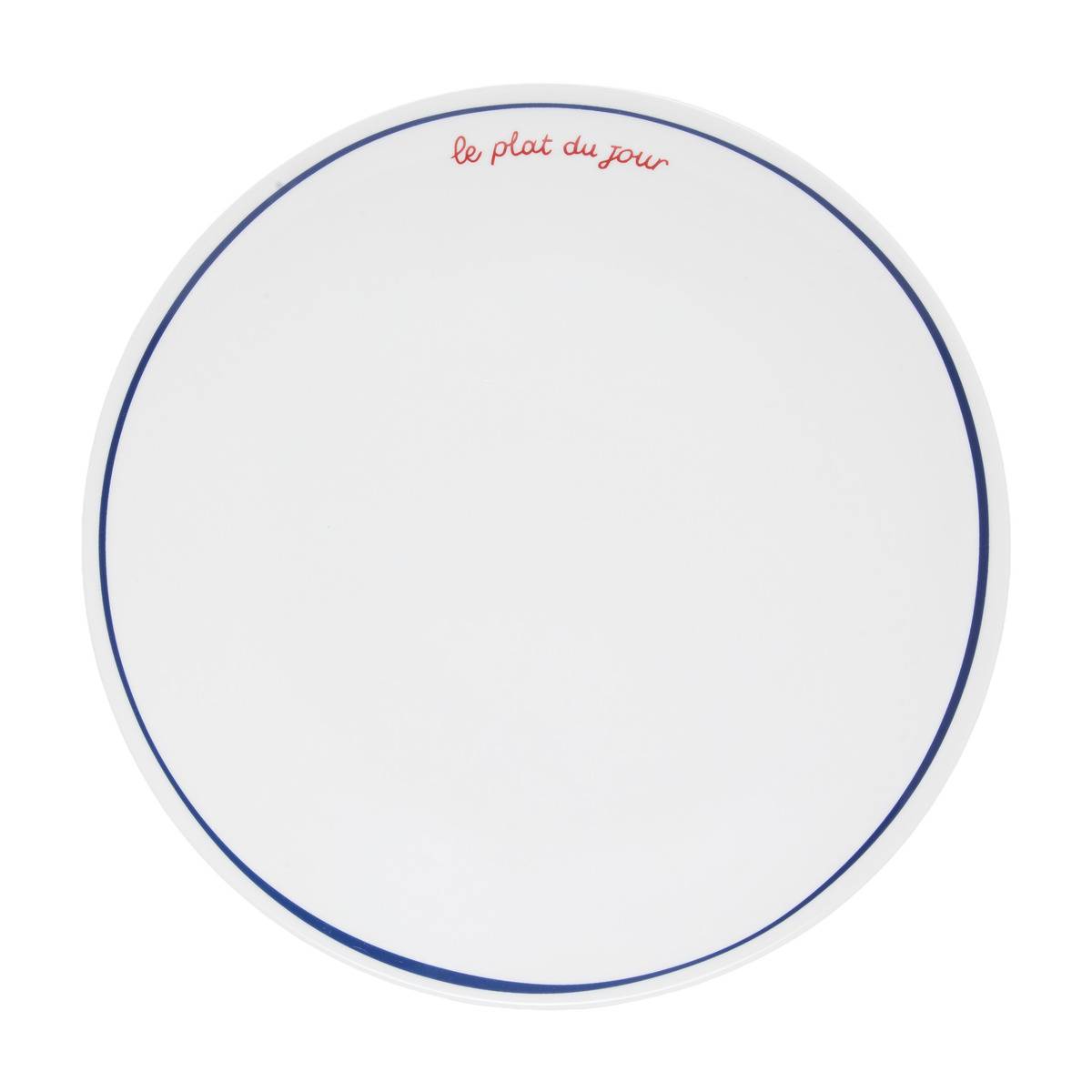 6er-set Flache Teller „fra Ronde“, Durchmesser 27 Cm, Blau - Atmosphera Créateur D'Intérieur