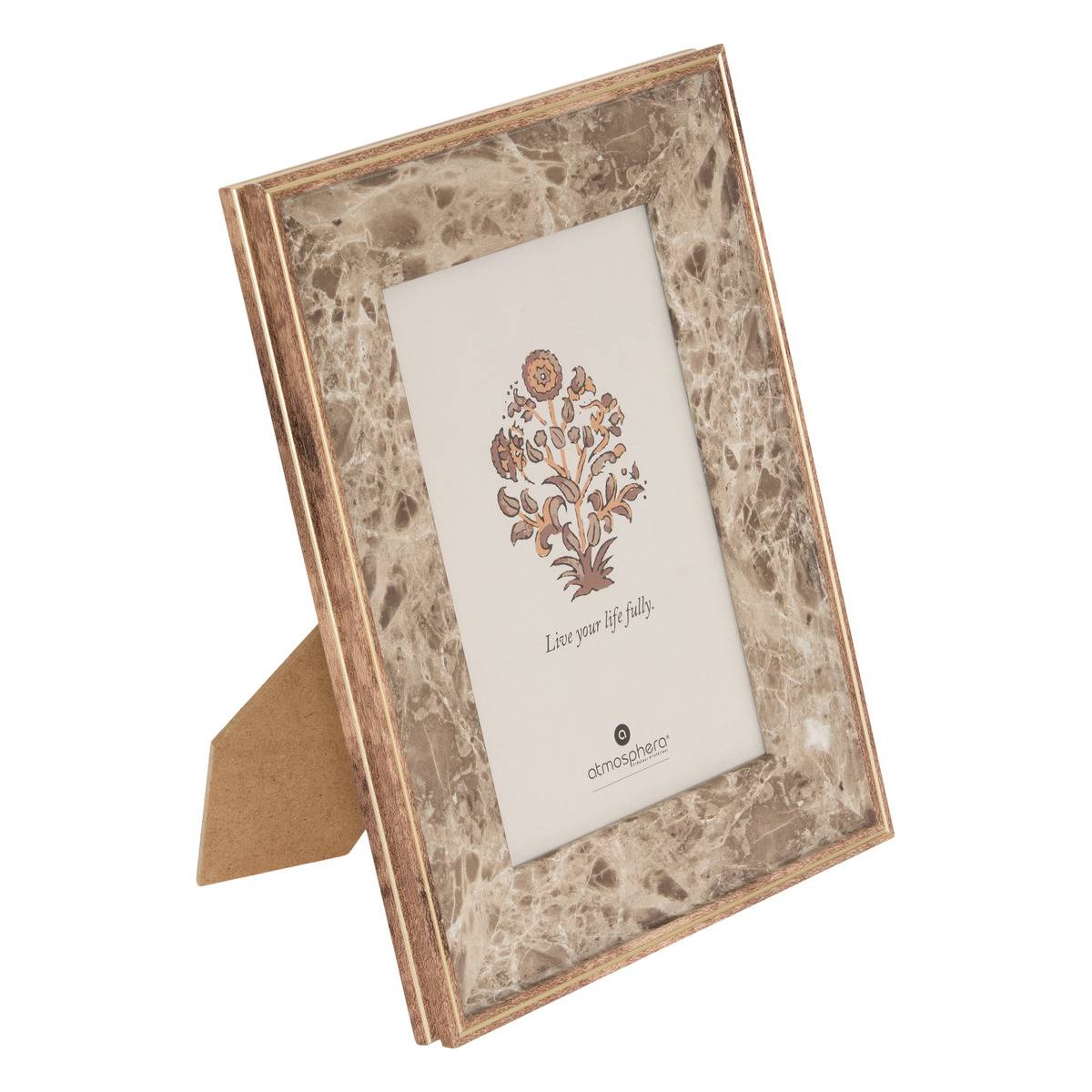 Rechteckiger Mable-fotorahmen, 10 X 15 Cm, Braun - Atmosphera Créateur D'Intérieur