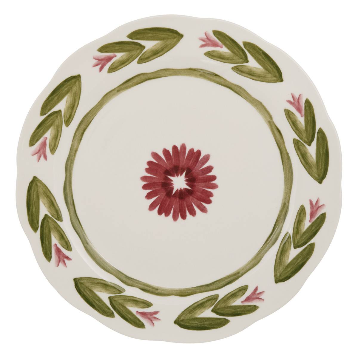 6er-set Flache Teller „mona“, Rund, Durchmesser 27 Cm, Grün - Atmosphera Créateur D'Intérieur