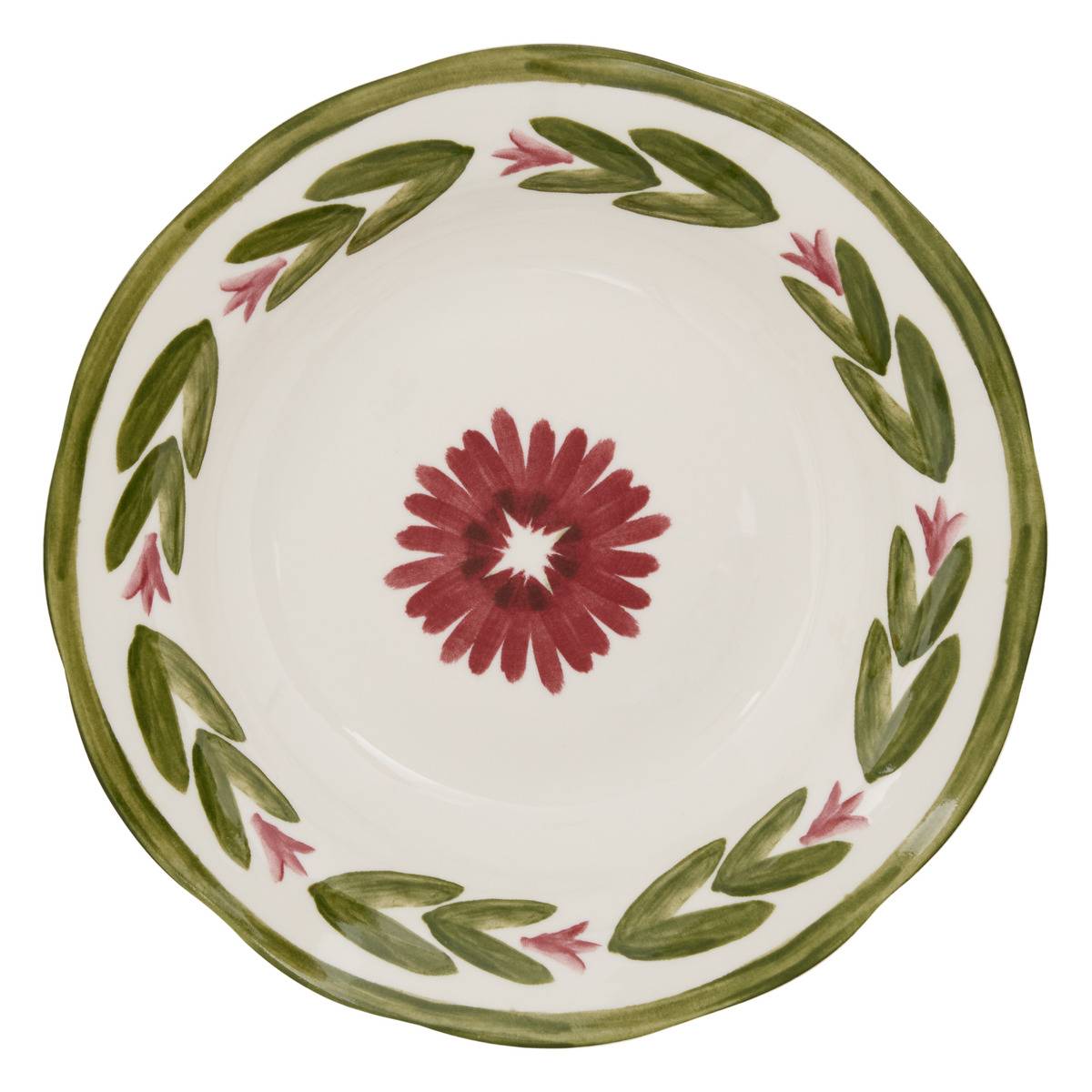 6er-set Mona-tief Teller, Rund, Durchmesser 22,3 Cm, Grün - Atmosphera Créateur D'Intérieur