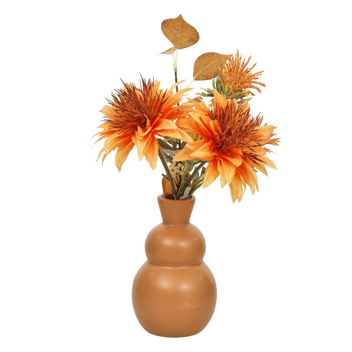 Blumenarrangement „penny“, H. 32 Cm, Orange - Atmosphera Créateur D'Intérieur