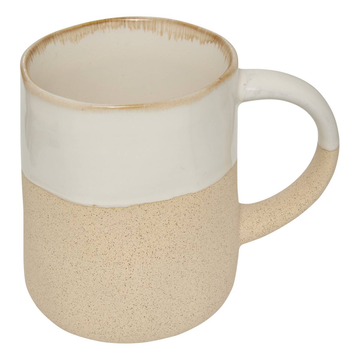 Tasse Kate Weiß Und Beige 32cl - Atmosphera Créateur D'Intérieur