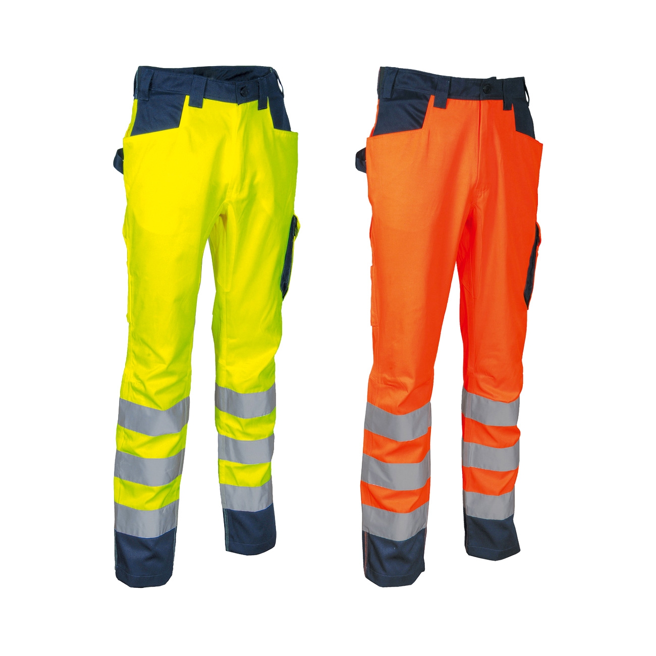 Cofra Upata Arbeitshose Mit Hoher Sichtbarkeit - 48 (eu) - Orange