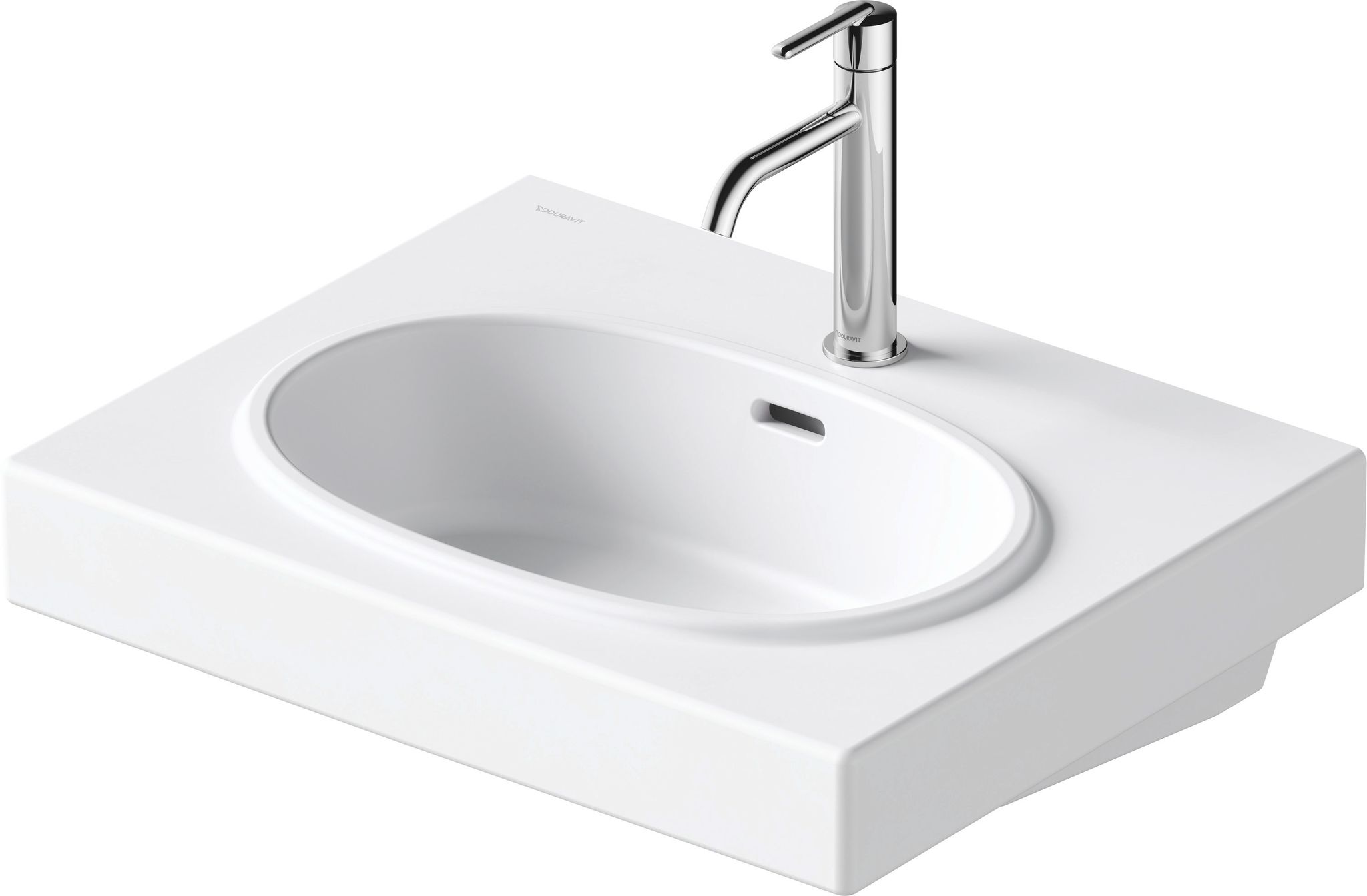 Duravit Balcoon Waschtisch, 1 Hahnloch, Mit Überlauf, Breite