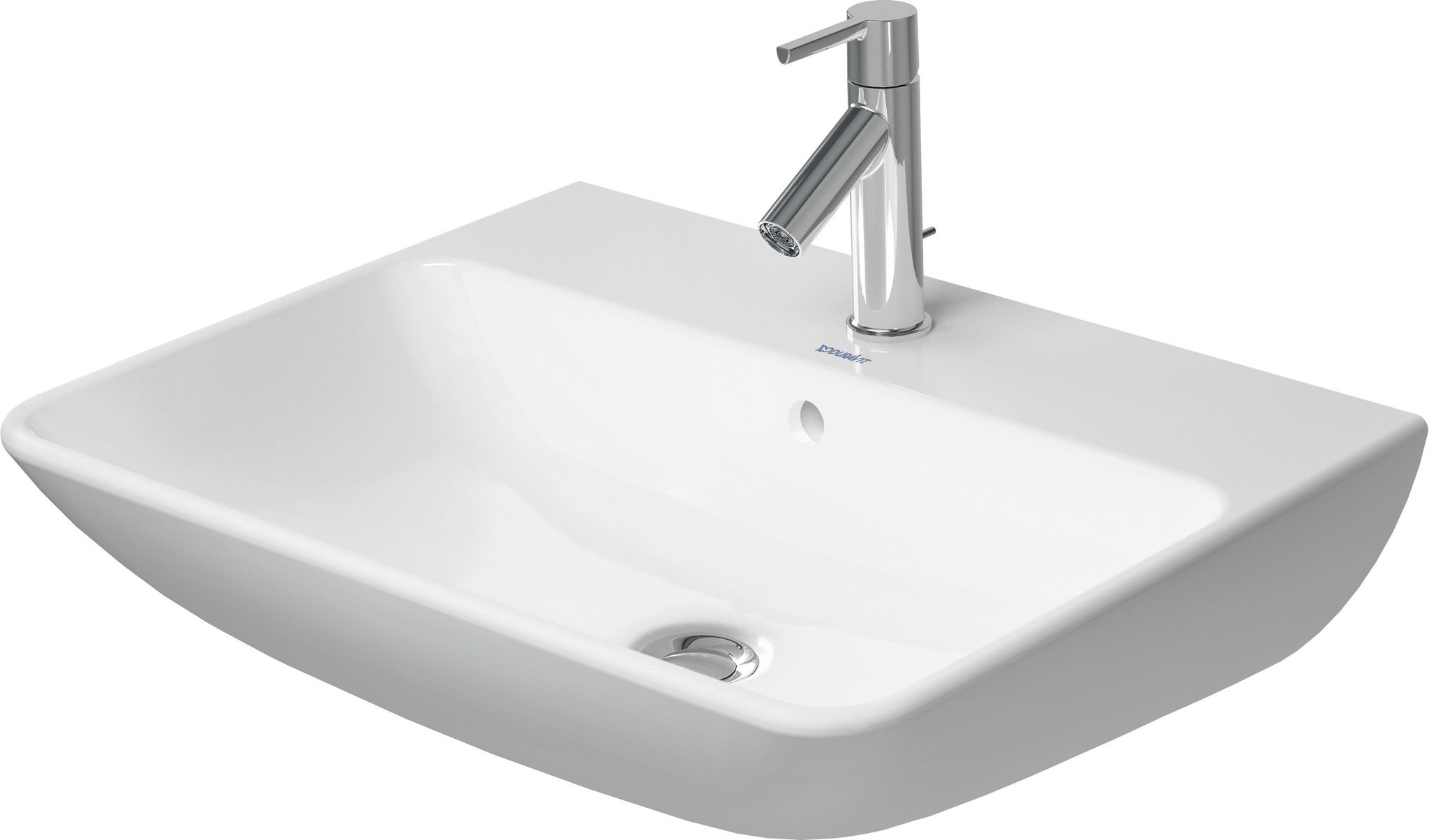 Duravit Me By Starck Waschtisch, Mit Überlauf, 1 Hahnloch, 600mm,