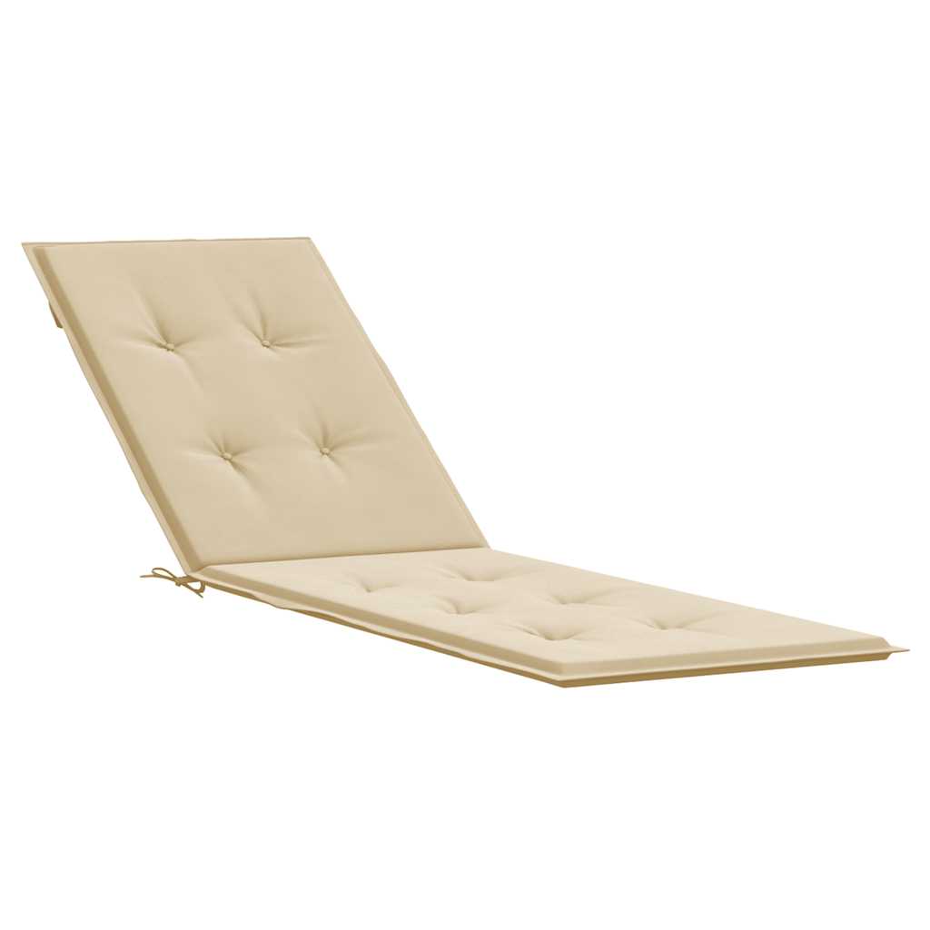 Maison Exclusive - Liegestuhl-auflage Beige (75+105)x50x4 Cm