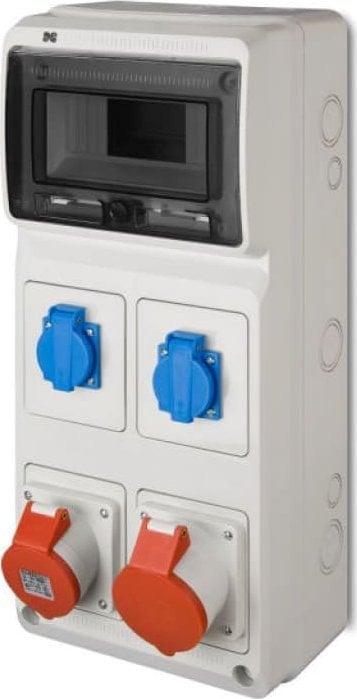Elektro-plast Baustellenverteilung Grau 8 Module