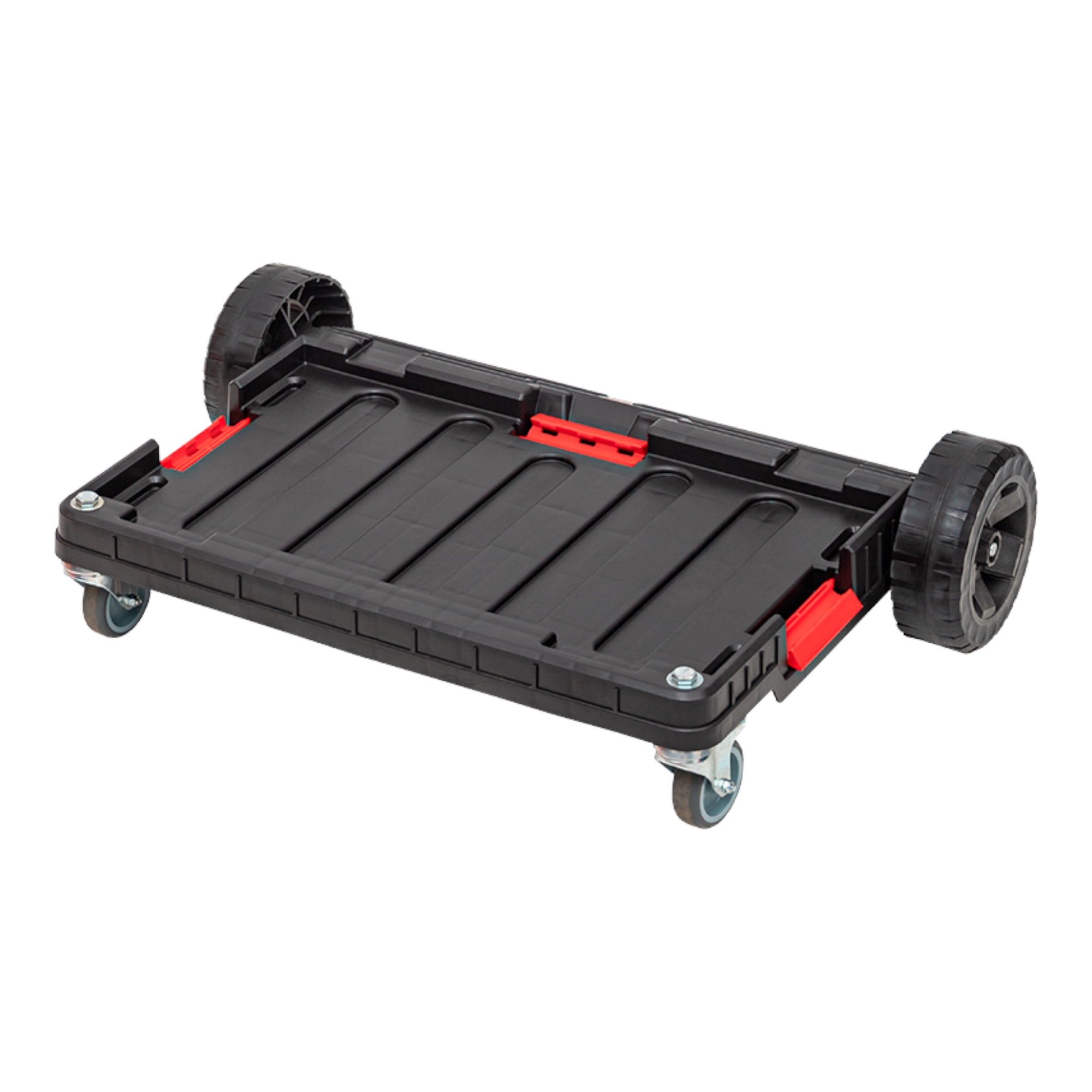 Qbrick System One Transport Platform Stapelbar 745 X 510 X 180 Mm Mit Schwenkrädern Aus Metall Und Bremse