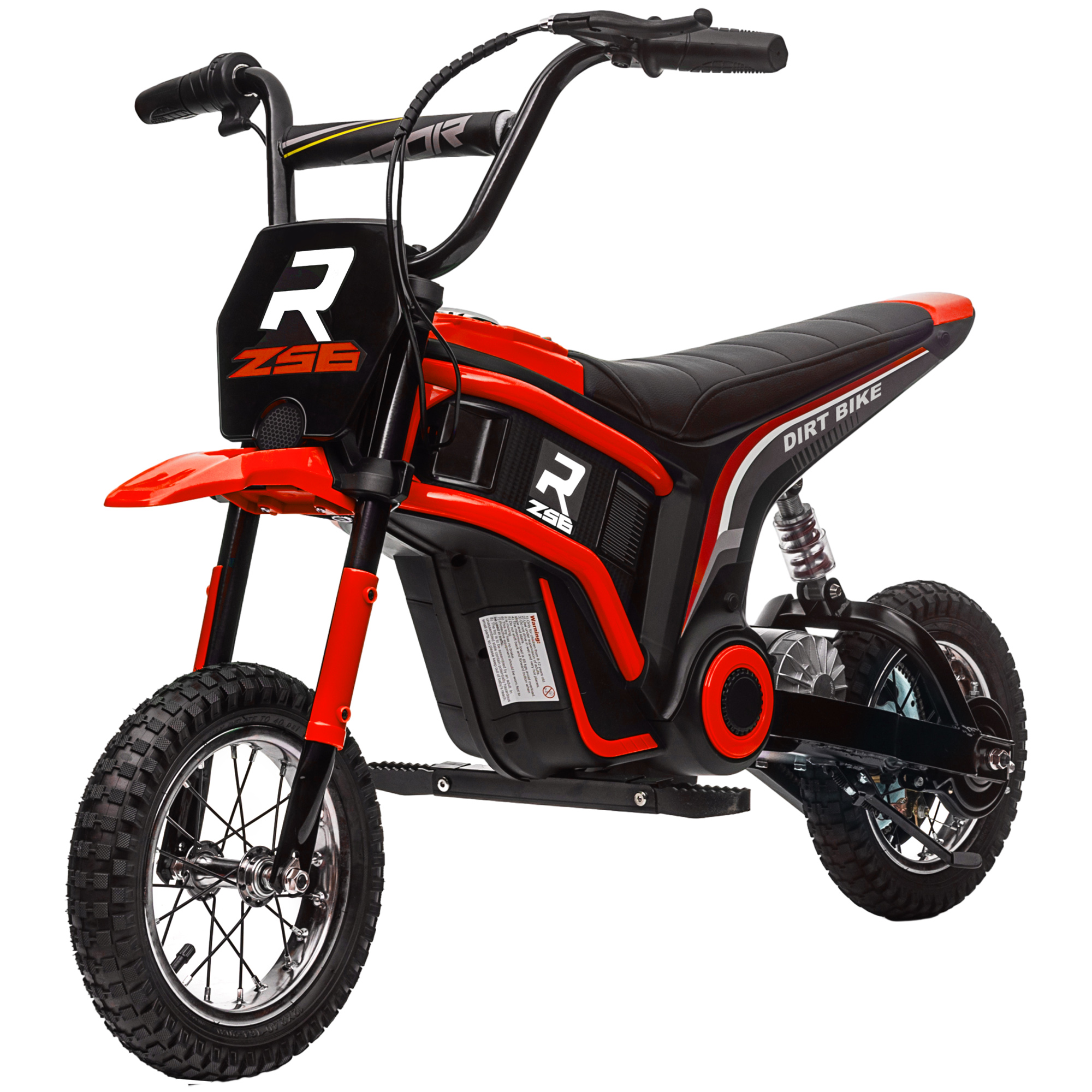 Elektrisches Kinder-motocross-bike, 350 W, 12 V, 8–16 Km/h, 12-zoll-luftreifen, Rot