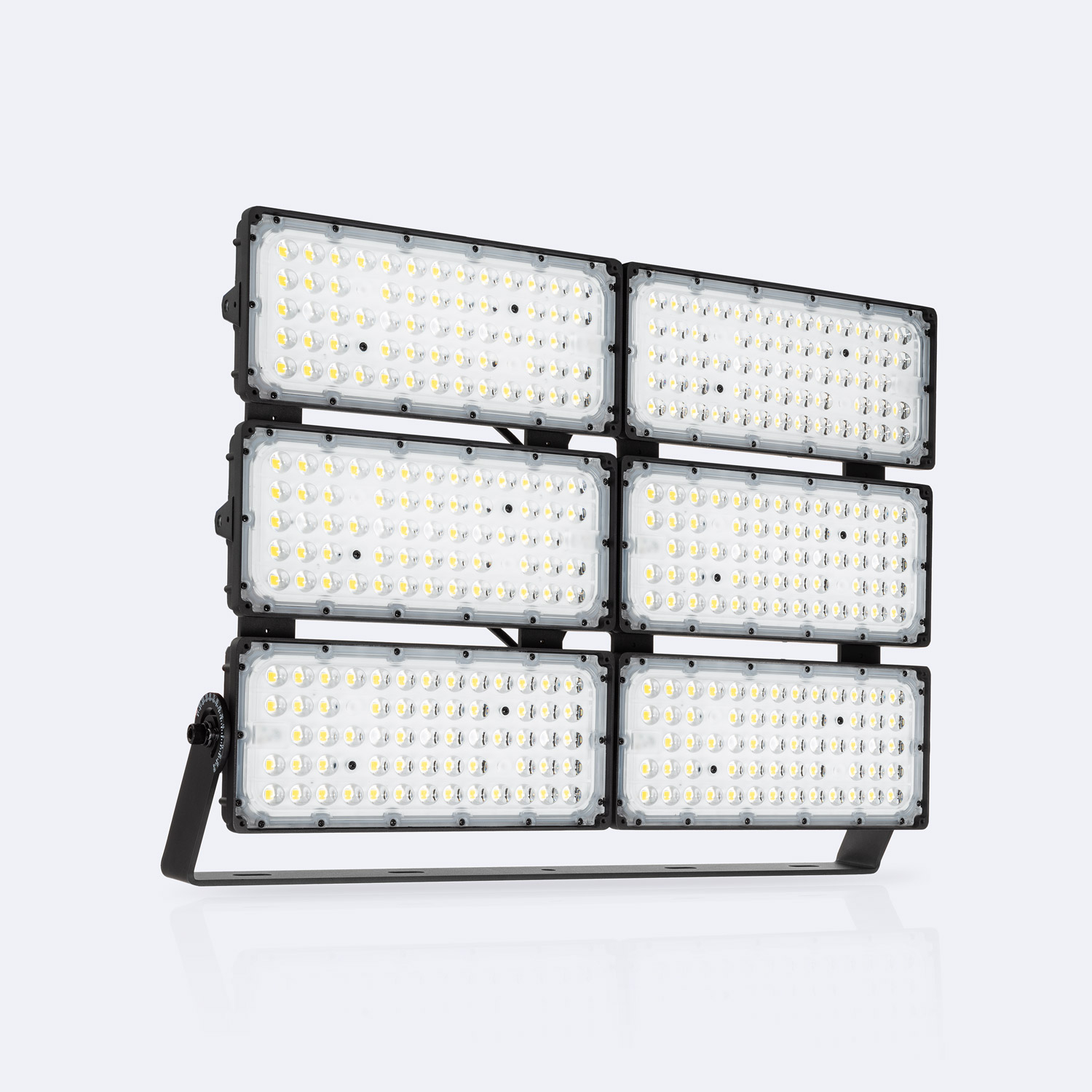 Led Fluter 1200w Stadium 160 Lm/w Ip66 Dimmbar 0-10v Horizontal 5000k Asymmetrisch Polarisiert 50º Kaltweiß